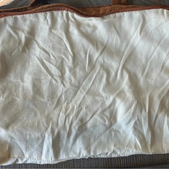 EUC Hirsch + Timber Brown Corduroy Zip-up Tote Bag - Picture 8 of 9